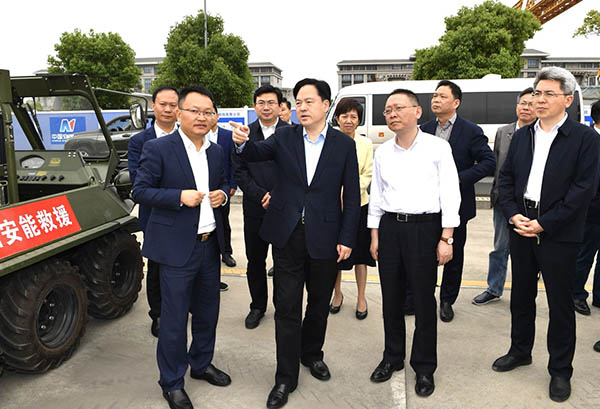 常州市委副書記、市長陳金虎蒞臨中國安能二局常州分公司調(diào)研防汛抗旱工作
