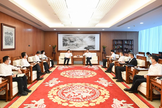 舒印彪鄧建玲會(huì)見保定市委書記黨曉龍、市長閆繼紅