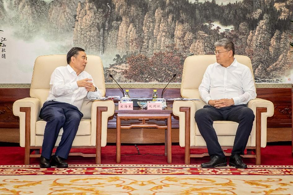 國(guó)家能源集團(tuán)黨組書記、董事長(zhǎng)劉國(guó)躍會(huì)見中國(guó)能建黨委書記、董事長(zhǎng)宋海良