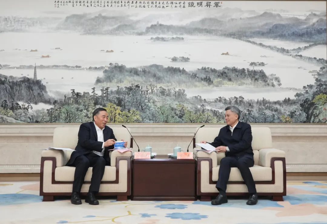 宋海良與浙江省委副書(shū)記、杭州市委書(shū)記劉捷會(huì)談