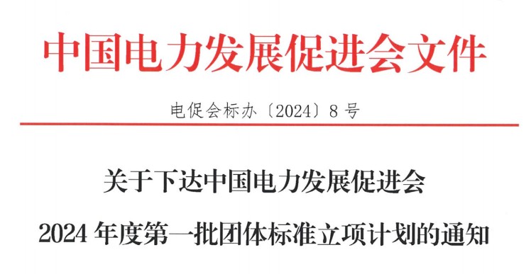 關(guān)于下達(dá)中國電力發(fā)展促進(jìn)會2024年度第一批團(tuán)