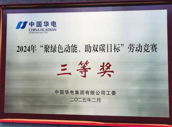 華電湖南公司榮獲集團(tuán)公司“聚綠色動能、助雙碳目標(biāo)”勞動競賽多項榮譽(yù)