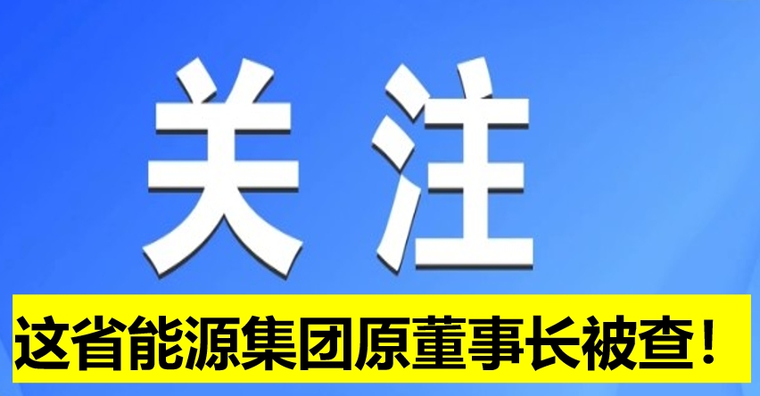 這省能源集團原董事長被查！