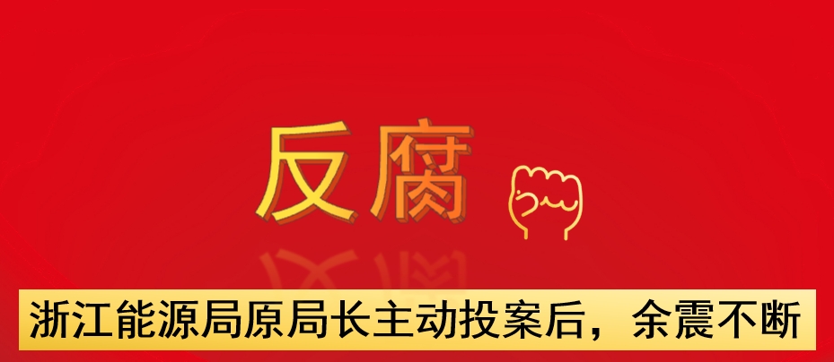 浙江能源局原局長主動投案后，余震不斷